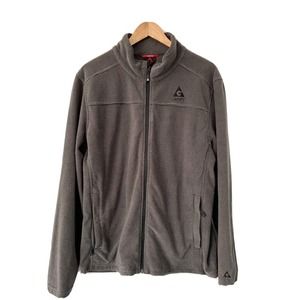 GERRY Men's‎ Size Large Gray Full Zip-Up Fleece Lined Jacket